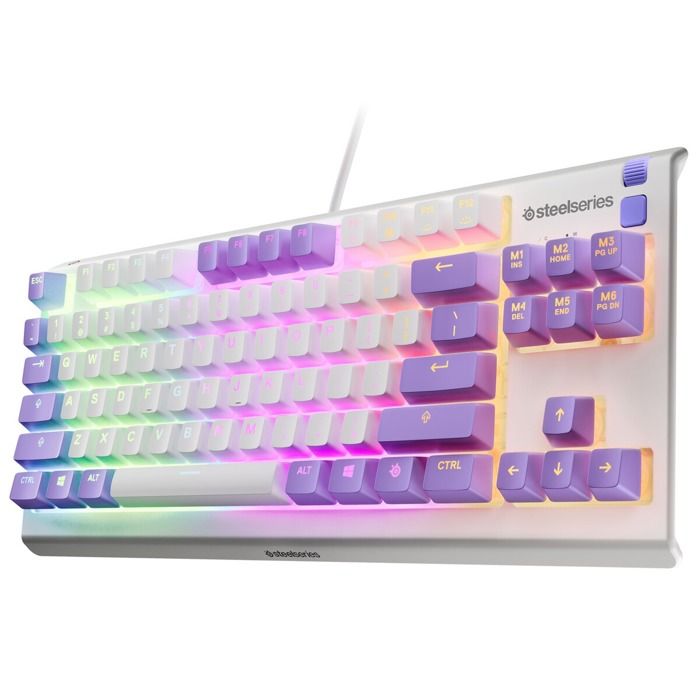 Clavier Gaming filaire SteelSeries Apex 3 TKL Amethyste - vue 3