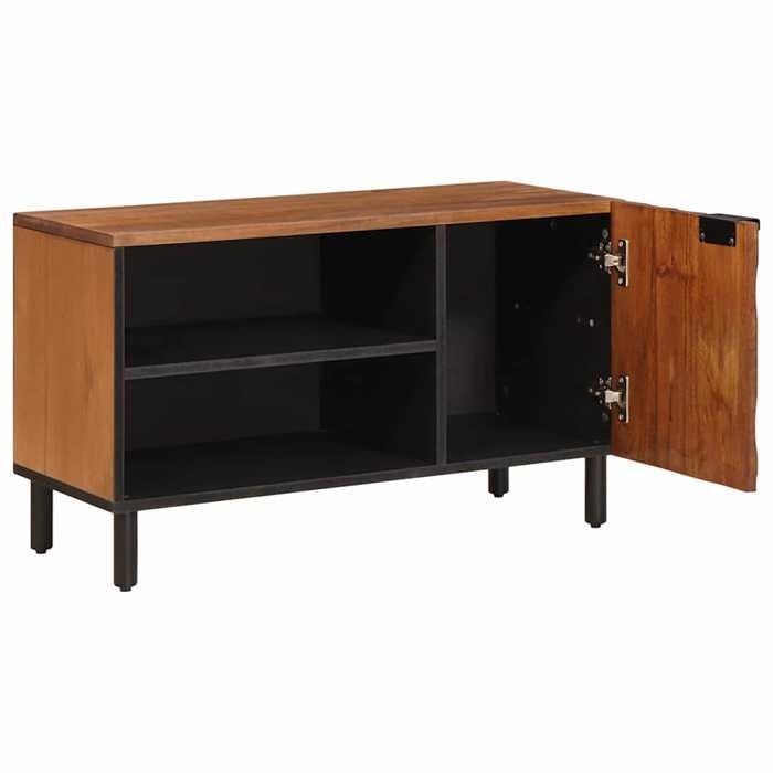 Meuble TV avec stockage Finition Acacia Brun - vidaXL - 80x33x46cm - bois de manguier massif - 1 porte 68219059111