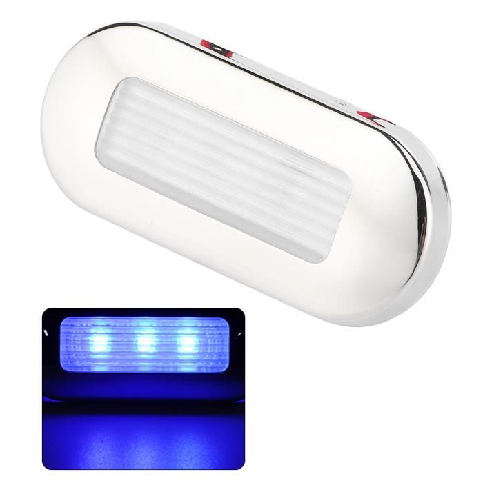 Lampe LED étanche IP66 Pour Allée, Passerelle - Blanc - 12-24V - Dimensions 58x58 Mm - Pour Camping-car, Bateau, Terrasse - 8