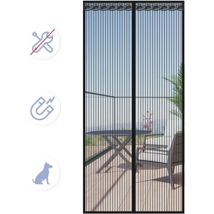 Pour Porte avec Aimant Rideau Anti-moustique Magnetique pour Porte Fenêtre  Porte de Balcon Camping-car (90 * 210 cm)[A111] - Cdiscount Maison