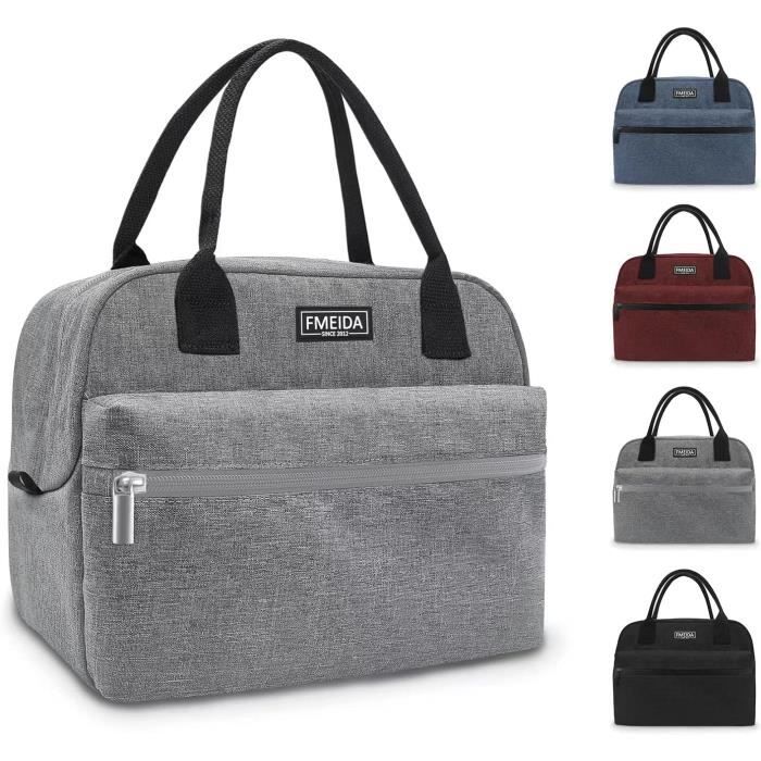 Sac Isotherme Repas Femme 12L En Velours Côtelé - Imperméable, Pour Travail, école, Pique-nique