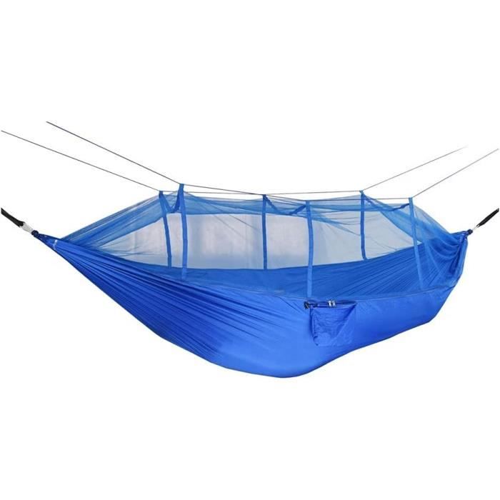 Hamac Camping 2 Personnes Avec Moustiquaire Uplayteck - Ultra Léger 300kg Portable Bleu