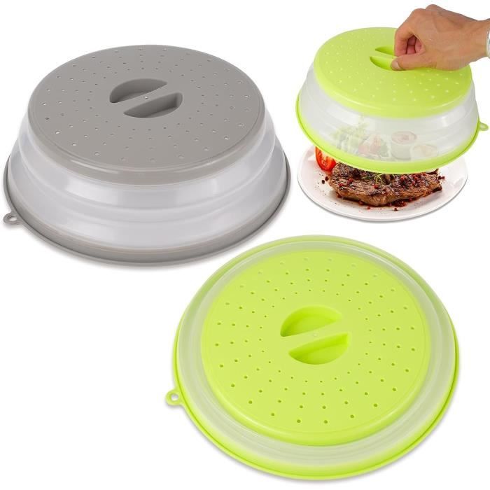 2 Pièces Cloche Micro Onde, Couvercle Micro Ondes Pliable,Cloche Micro Onde  27Cm Cloche Alimentairecloche, Micro Ondes Onde [x95] - Cdiscount  Electroménager