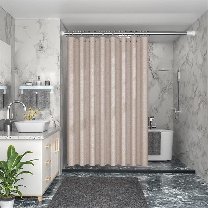 Rideau De Douche Tissu Lavable