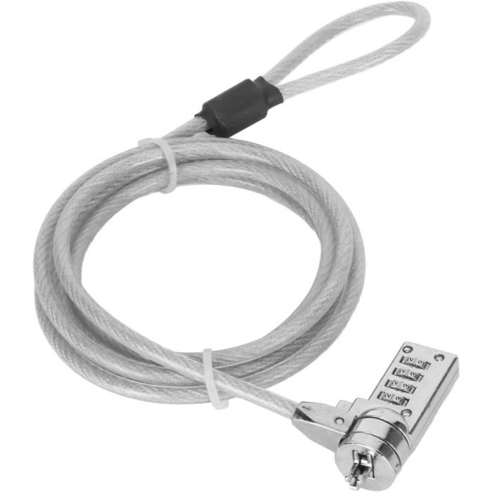 Câble Antivol Pour Vélo, Câble Antivol Pour Ordinateur Portable Serrure