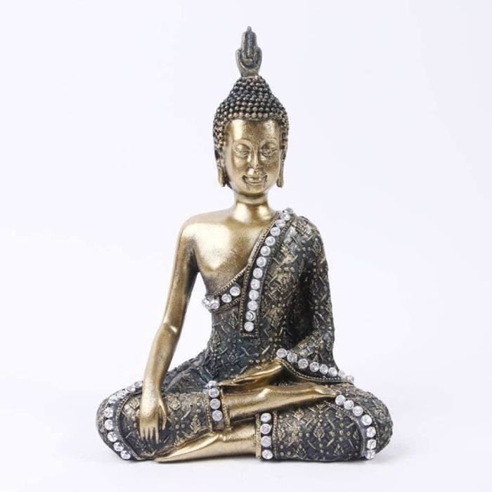 Sculptures Résine Bouddha Statue Sculpture Décoration Indien Bouddhiste