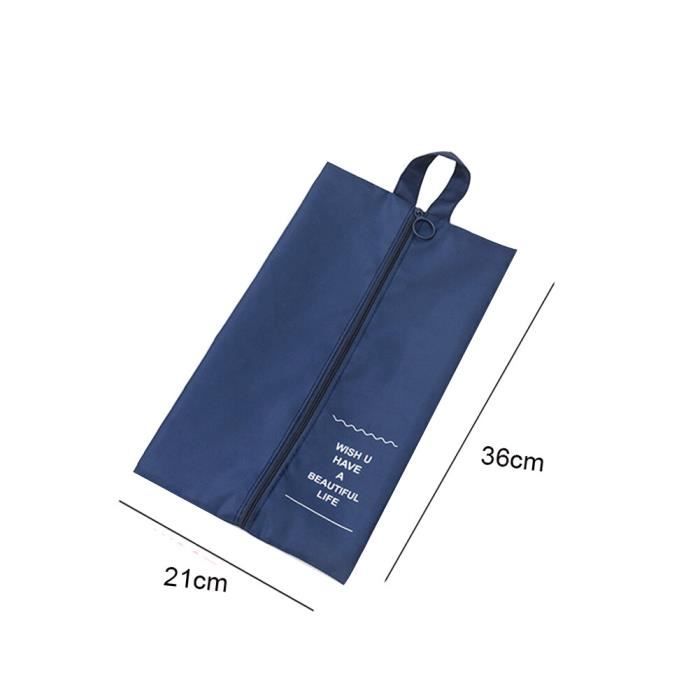 Sacs à Chaussures Travel PIXHOTUL - Lot De 8 - Imperméables Nylon - Fermeture éclair - 35x20cm - Idéal Voyage
