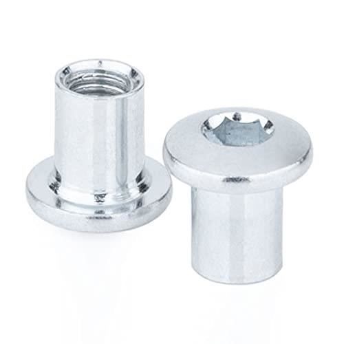 Jeu De 10 Écrous à Six Pans Creux Haskyy - Adaptateur 1/2" - Tailles 4 à 19mm - Acier Chromé Vanadium