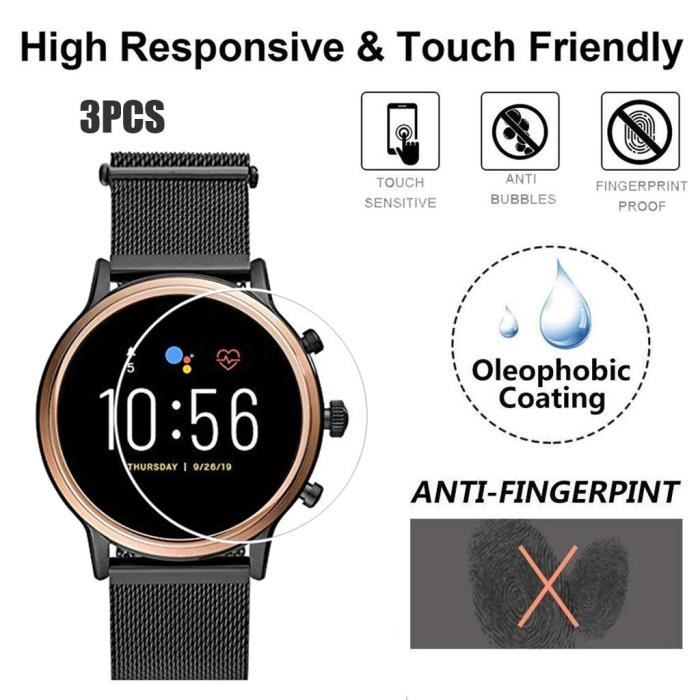 Bracelet de montre vendu seul Protecteur d'écran en verre trempé à film  transparent 3 pièces pour montre intelligente Fossil Gen5 Q , - Achat/vente  bracelet de montre - Soldes sur Cdiscount
