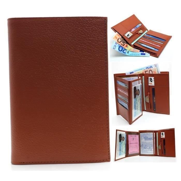 DUYAER® Tout En Un Portefeuille Homme Portefeuille Cadeau Pour Homme - Cuir - DQ20 - Noir Noir - Foto 8