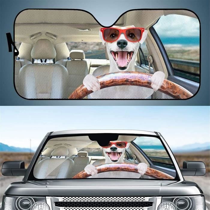 Pare-soleil Universel Pour Pare-brise Belidome Corgi - 145x69,5 Cm, Aluminium Réfléchissant, Protection UV, Pliable - 7