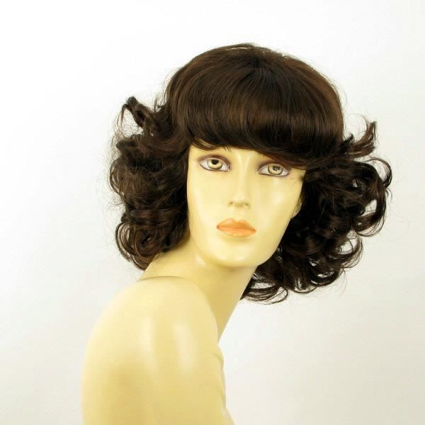 Perruque Mi-longue Bouclée Blond Foncé VANDA - Synthétique - Taille Moyenne - Neuf Avec étiquettes