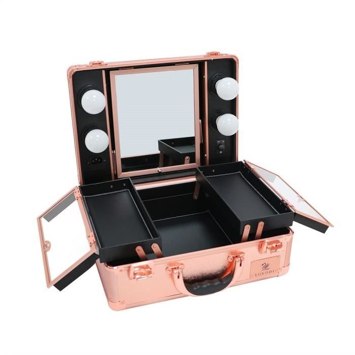 Style 4 ever - mallette de maquillage avec miroir led