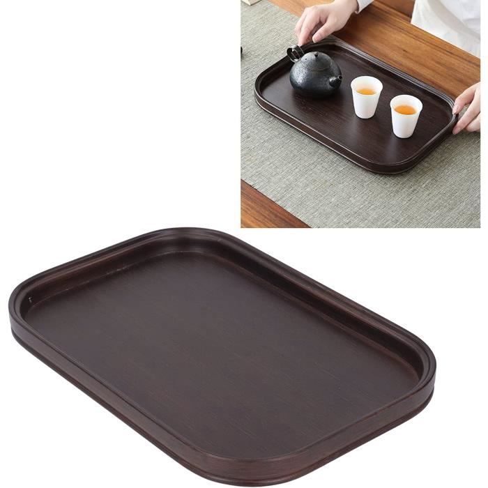 Plateau De Service Rectangulaire En Bois – Élégant Et Robuste Pour Cuisine, Apéro Ou Restaurant (33 X 22 Cm)