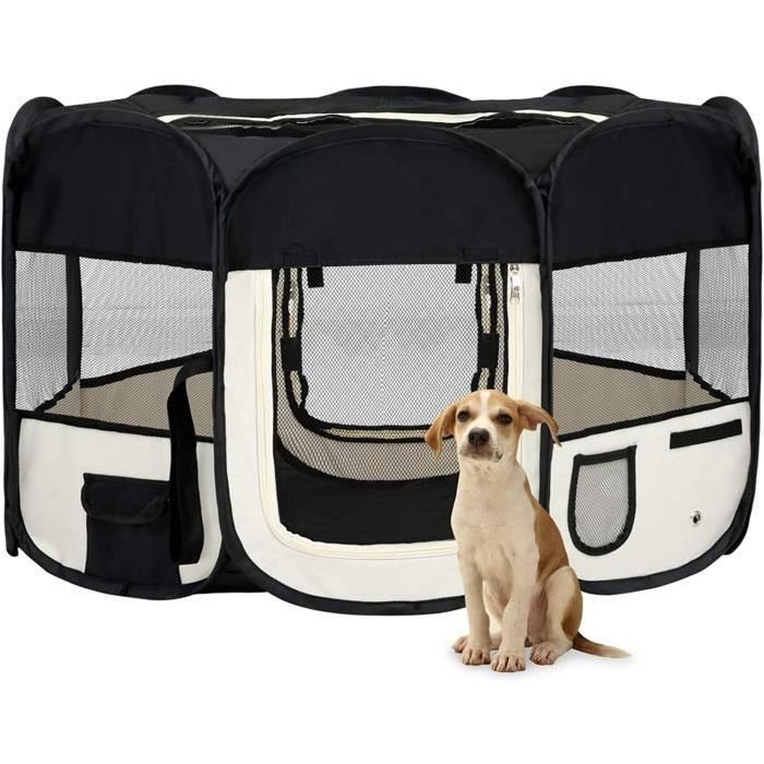 Parc Bébé Pliable CutieClub Avec Matelas - Grand 150cm Avec Auvent UV Intérieur/extérieur
