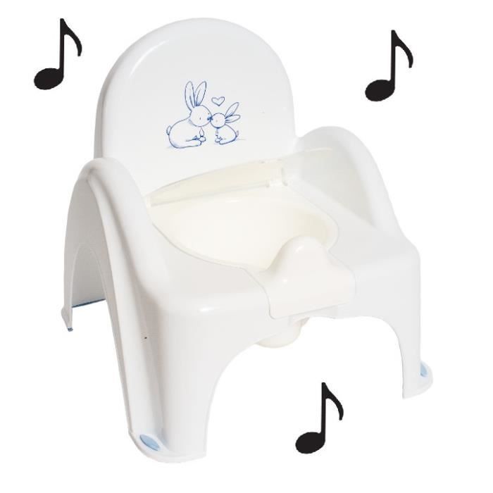 Pot De Toilette Musical Pour Bebe Enfant Fauteuil Chaise Theme Lapin Couleur Blanc Cdiscount Puericulture Eveil Bebe