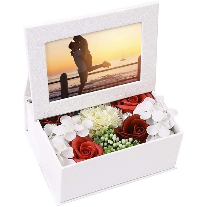 Idee Cadeau Femme Amourfleur Rose Eternelleavec 1 Cadre Photo Coffret Cadeau Pour Maman Amie Couplecadeau Anniversaire Noel S 137 Cdiscount Maison