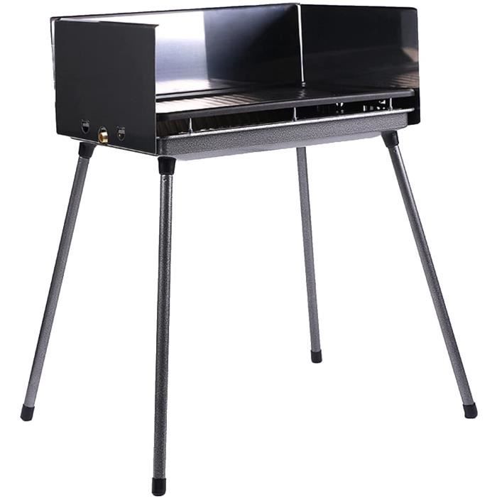 Barbecue à Charbon Mini Portable Pliable Clopae – Acier Inox – Pour Camping Et Jardin