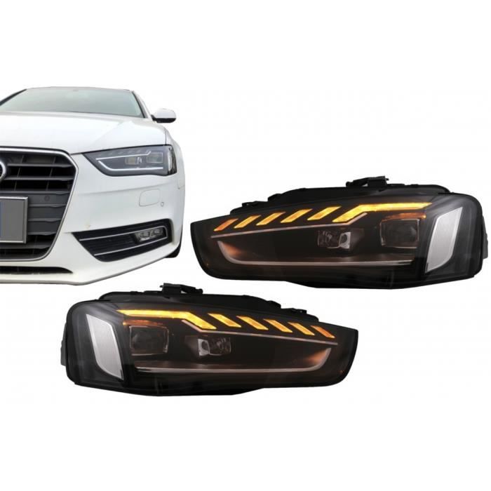 Full LED Phares pour Audi A4 B8.5 Facelift 12-15 Dynamique Noir A4 B9.5 Look