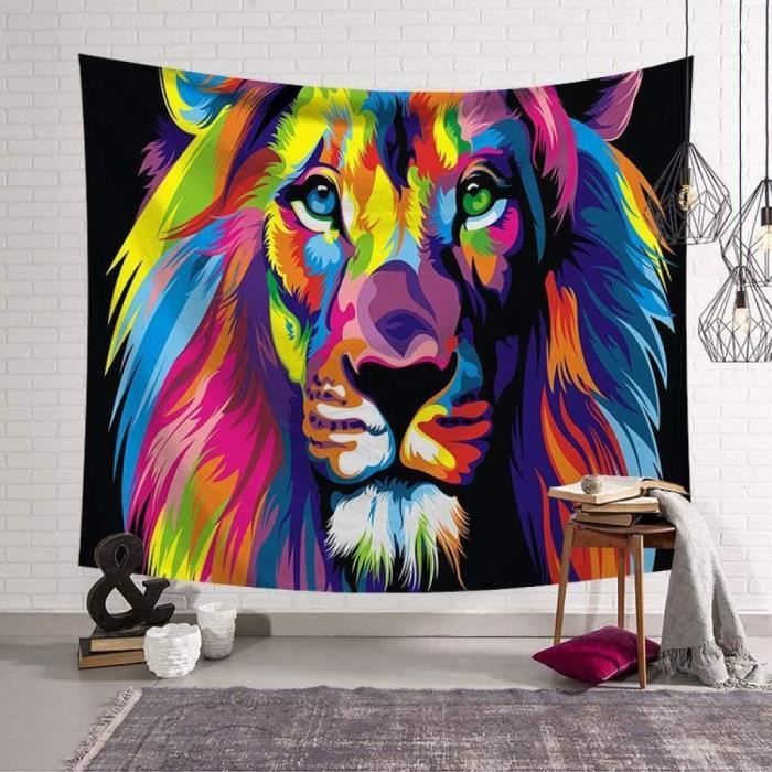 Décoration Murale Encadrée en Métal Luxyb 90cm Multicolore