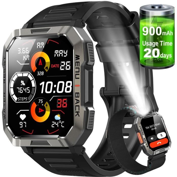 Smartwatch Montre ConnectÃ©e Homme Gps Cardio Watch PodomÃ¨tre