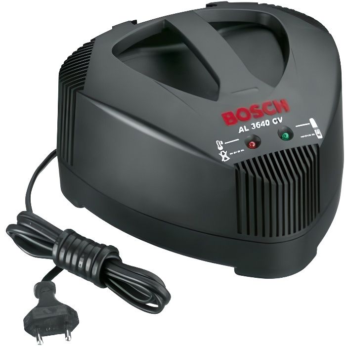 Chargeur de batterie Li-Ion 36V BOSCH AL3680CV - Secteur - Turbo Charge - Refroidissement intégré