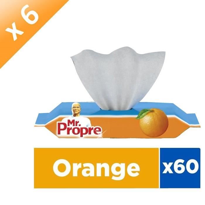 MR PROPRE Lingettes nettoyante Orange - 60 pièces - Lot de 6 ...