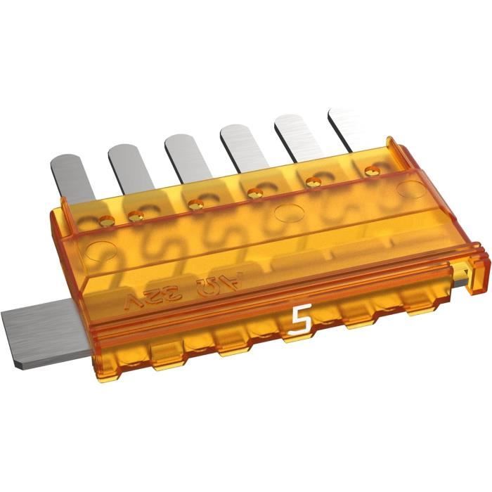 Fusibile Piatto Auto Auprotec MultiOTO 6 Pin &ndash; 7,5A, Colore Marrone &ndash; Nuovo