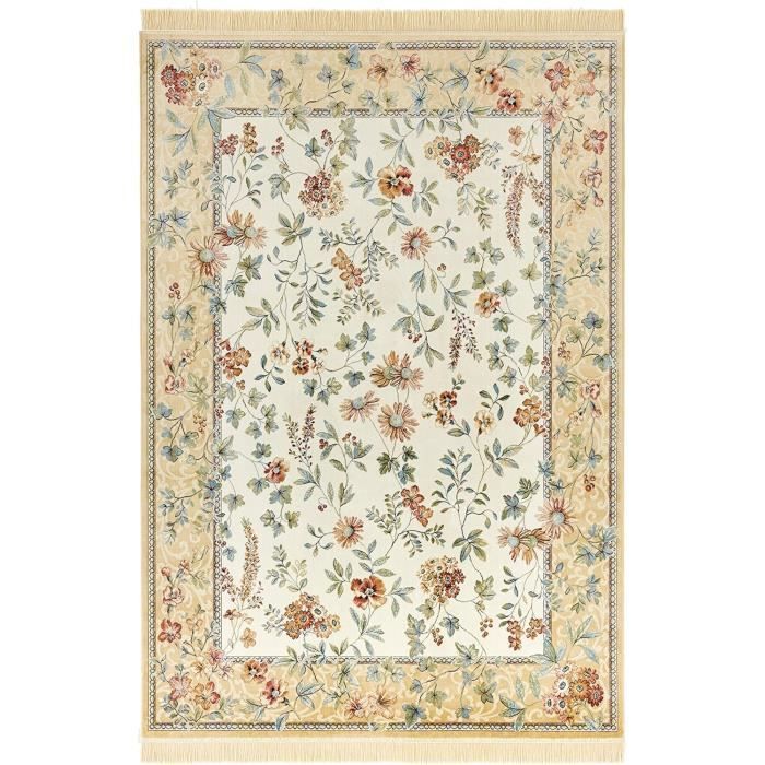 Nouristan Oosterse fluwelen tapijt met franjes antiek negar NAVEH (60% viscose, 40% katoen, geschikt voor vloerverwarming) Oriental vintage medaillon 135x195 cm antraciet
