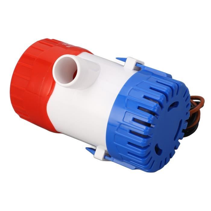 Pompe De Cale 12V 500 GPH – Sortie 3/4'', Turbine Semi-ouverte, Acier Inox, Protection Anti-blocage, Pour Bateau
