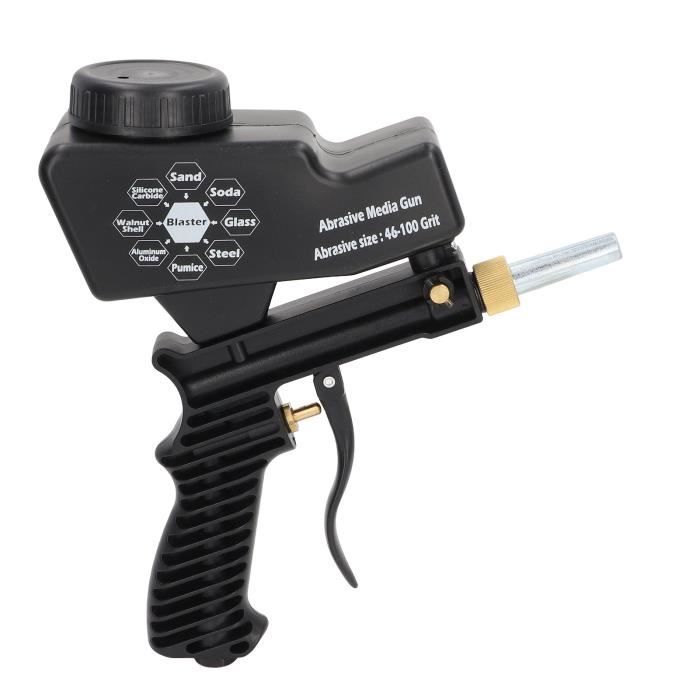 Cikonielf pistolet de sablage Kit d'outils de pistolet de pulvérisation de  sablage Sandblaster Sandblaster pour le nettoyage par - Cdiscount Auto