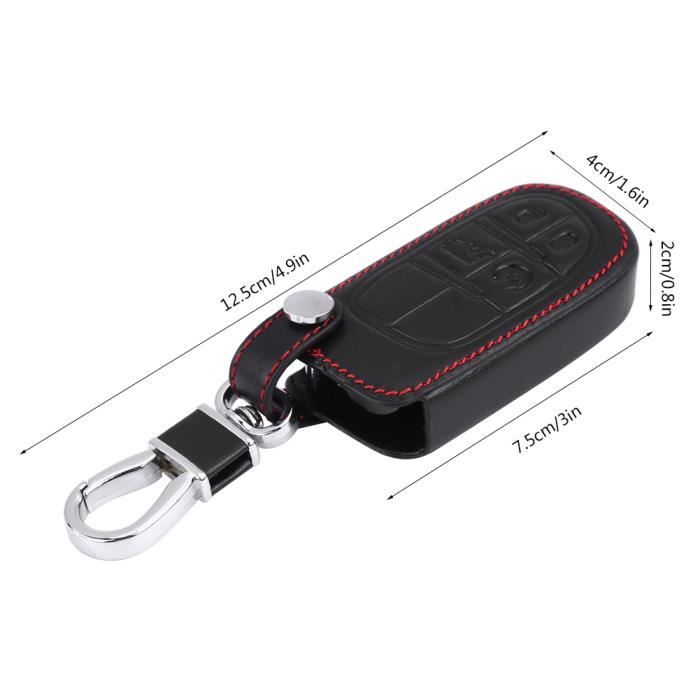 Étui à Clés En Cuir Branco Turquoise - Compartiment Zip, Poche Carte - Pour Clés De Voiture Et Objets Personnels