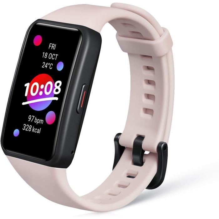 HONOR Band 6 Montre Connectée - Écran AMOLED 1,47" - Moniteur SpO2 & Fréquence Cardiaque - Étanche IP68
