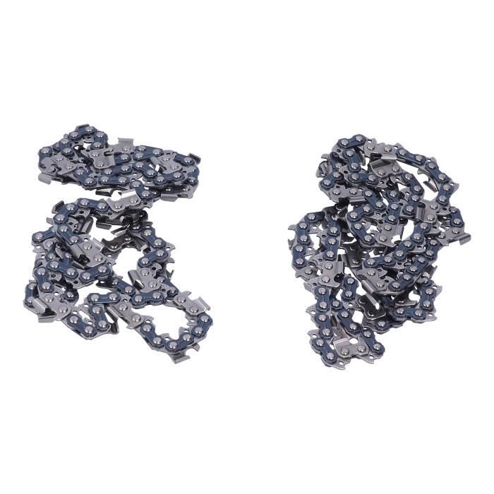 Chaînes De Tronçonneuse AICOYA - Lot De 2 Chaînes 0.325" 1.5mm 76 Maillons, Pour Barres De 20 Pouces (50cm)