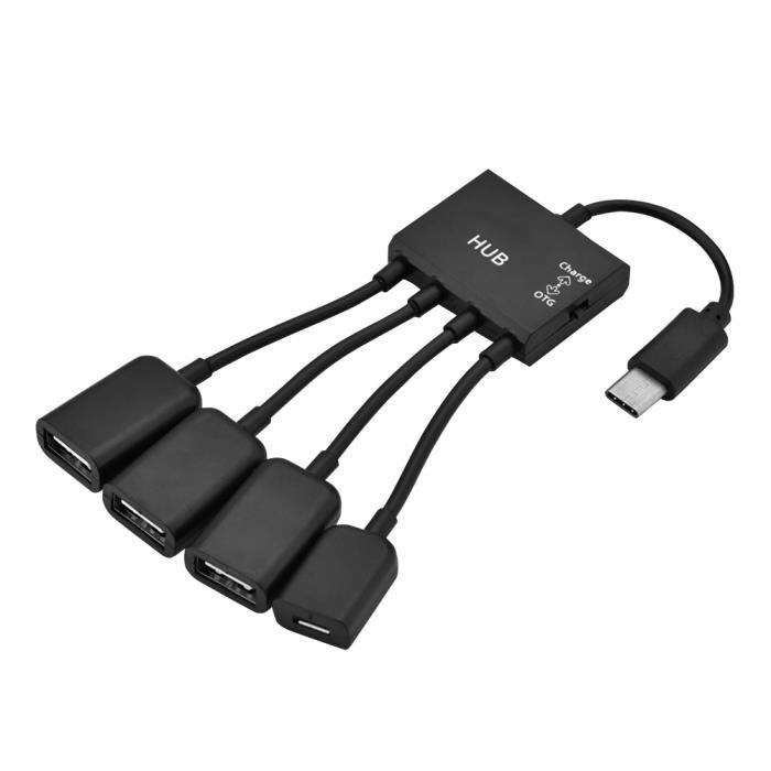 Câble Usb C Pour Téléphone Adaptateur USB-C OTG 2-en-1 GELRHONR - Foto 5
