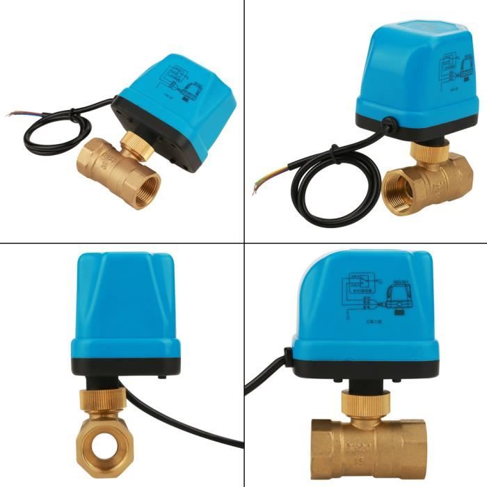 Fdit Vanne électrique AC 220V G3/4 'DN20 2 voies 3 fils en laiton — free download