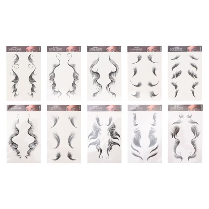 10 Feuilles D'autocollants De Tatouage De Chauves-souris Lumineuses