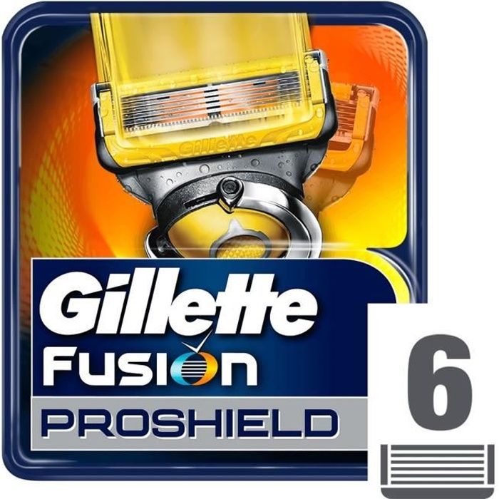 Recharges De Lames Gillette ProShield - Pack De 8 - Compatible Fusion 5 Et ProGlide