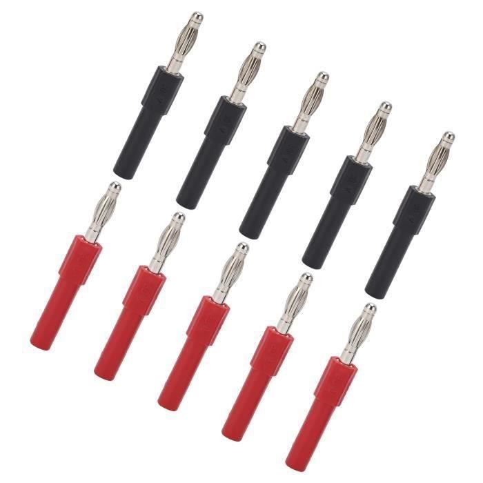 Fiche banane colorée 4MM prise banane isolée mâle connecteurs pince crocodile pr