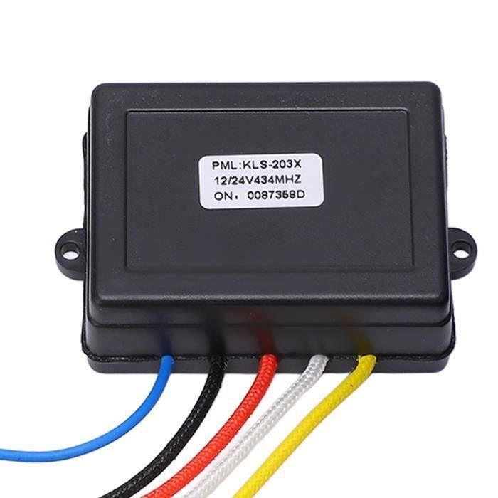 Kit Télécommande Sans Fil 12V Pour Treuil - 2 Télécommandes + Récepteur - Portée 30m