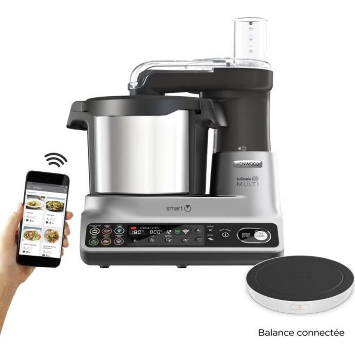 robot multifonction cuiseur 180° - kenwood ccl450si - bol 4,5l - découpe légumes indépendant