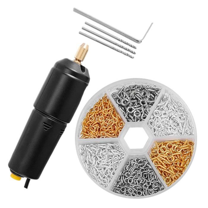Kit Outil Bijouterie Prestige : Pin Vise, Aiguille Emmanchée, Perlage - Laiton Et Acier