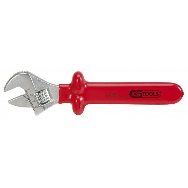 Clé à Molette Simple Bout KS Tools 10 Mm – Pour Usage Intensif, Mâchoire Déportée 15° – Finition Phosphate