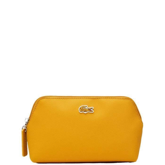 Pochette femme Lacoste ref 45797 165 19 11 6 Jaune Cdiscount Bagagerie Maroquinerie