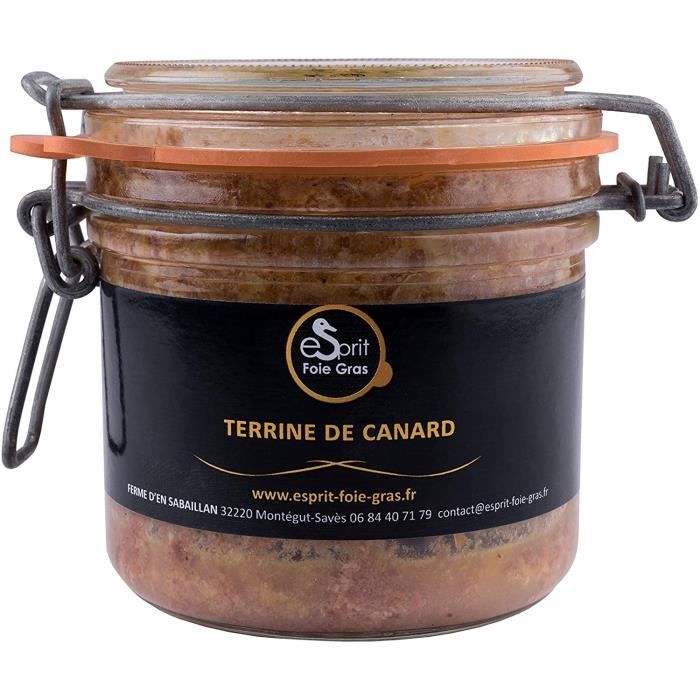 Pate En Conserve Foie Gras Terrine Canard 300 Grs Conserverie