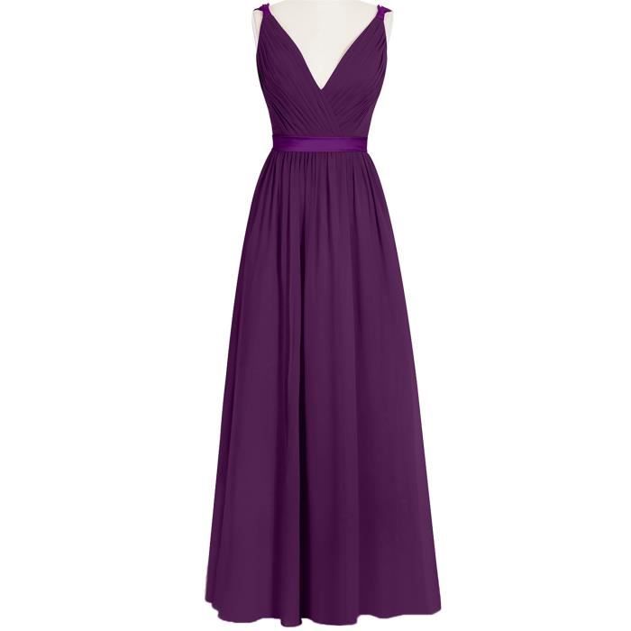 robe violet foncé