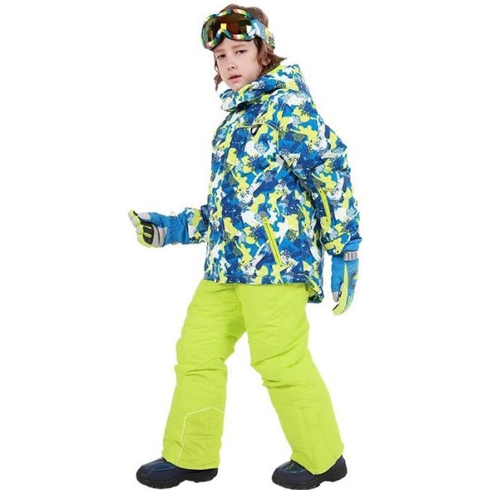 Combinaison De Ski Fille 2 Pièces - Veste + Pantalon Résistant à L'eau, Capuche - Pour Enfant, Hiver Outdoor