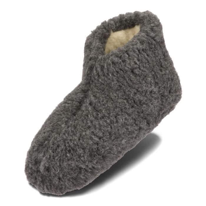 chausson en peau de mouton pas cher
