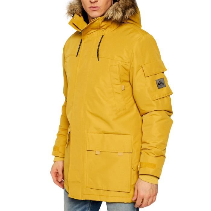 parka moutarde homme