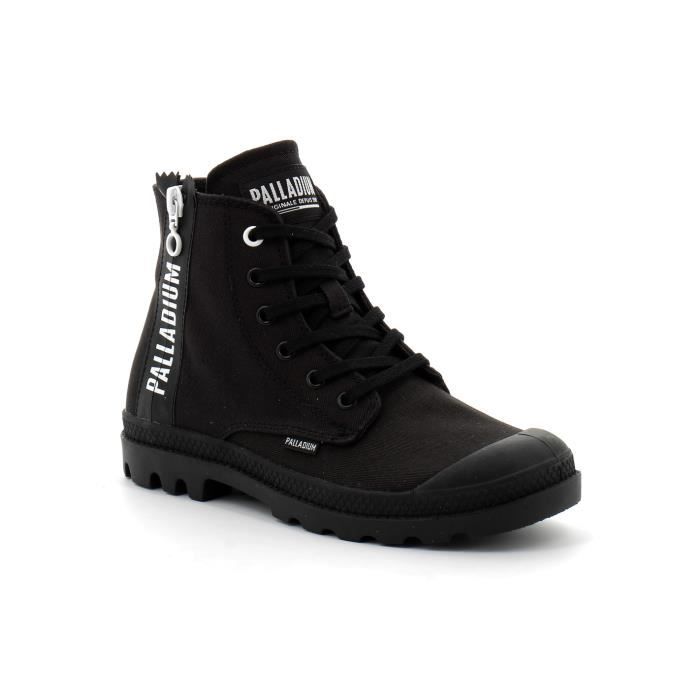 Baskets Homme PALLADIUM Pampa Back Zip Canvas Noir - Main Image